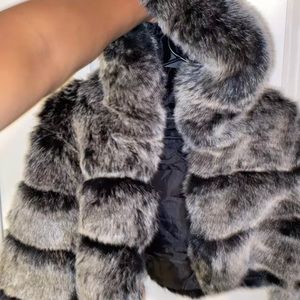 Faux fur jacket